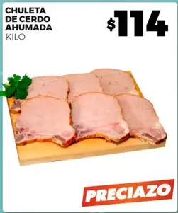 Oferta de Chuleta De Cerdo Ahumada por $114 en Merco