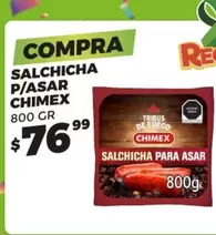 Oferta de Chimex - Salchicha P/Asar por $76.99 en Merco