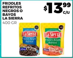 Oferta de La Sierra - Frijoles Refritos Negros O Bayos por $13.99 en Merco