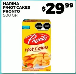 Oferta de Pronto - Harina P/Hot Cakes por $29.99 en Merco