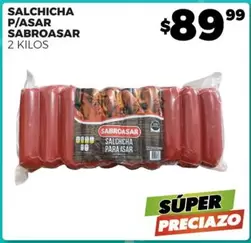 Oferta de Salchicha P/Asar por $89.99 en Merco