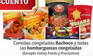 Oferta de Bachoco - Comidas Congeladas Y Todas Las Hamburguesas Congeladas en Soriana Híper