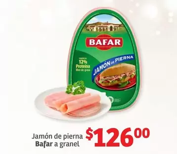 Oferta de Bafar - Jamón De Pierna  A Granel por $126 en Soriana Híper