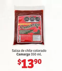 Oferta de Camargo - Salsa De Chile Colorado por $13.9 en Soriana Híper