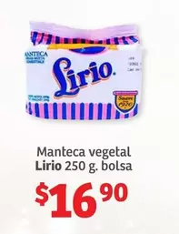 Oferta de Suave - Manteca Vegetal Lirio por $16.9 en Soriana Híper