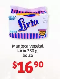 Oferta de Suave - Manteca Vegetal Lirio por $16.9 en Soriana Híper