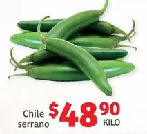 Oferta de Serrano - Chile por $48.9 en Soriana Híper