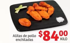 Oferta de Alitas De Pollo Enchiladas por $84 en Soriana Híper