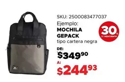 Oferta de Gepack - Mochila por $244.93 en Woolworth