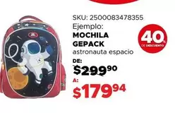 Oferta de Gepack - Mochila por $179.94 en Woolworth