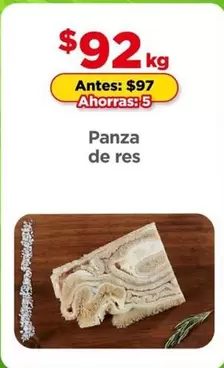 Oferta de Panza De Res por $92 en Bodega Aurrera