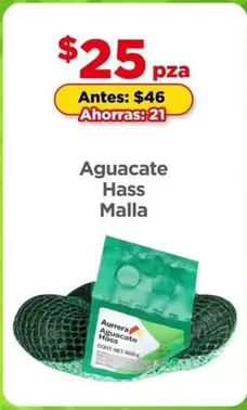 Oferta de Hass - Aguacate  Malla por $25 en Bodega Aurrera