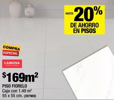 Oferta de Lamosa - Piso Fiorelo en The Home Depot