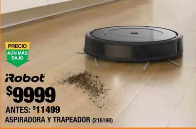 Oferta de Irobot - Aspiradora Y Trapeador por $9999 en The Home Depot