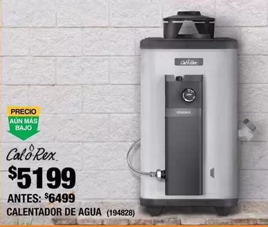 Oferta de Calorex - Calentador De Agua por $5199 en The Home Depot