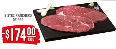 Oferta de Ranchero - Bistec  De Res por $174 en Soriana Híper