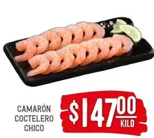 Oferta de Camaron Coctelero Chico por $147 en Soriana Híper