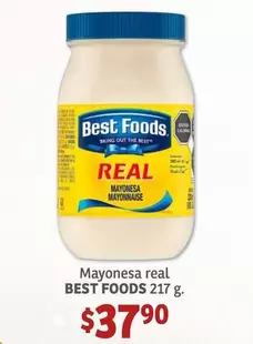 Oferta de Best Foods - Mayonesa Real por $37.9 en Soriana Híper