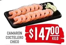 Oferta de Camaron Coctelero Chico por $147 en Soriana Híper