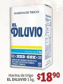 Oferta de Diluvio - Harina De Trigo por $18.9 en Soriana Híper