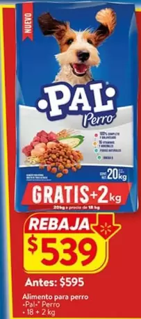 Oferta de PAL - Alimento Para Perro por $539 en Walmart