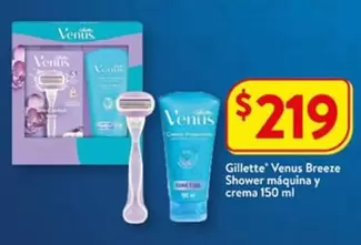 Oferta de Gillette - Venus Breeze Shower Máquina Y Crema por $219 en Walmart