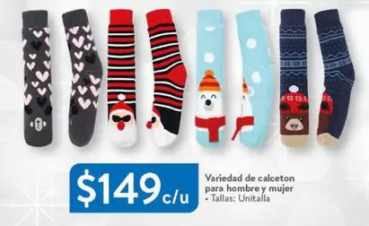 Oferta de Variedad De Calceton Para Hombre Y Mujer por $149 en Walmart