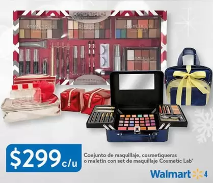 Oferta de Lan - Conjunto De Maquillaje, Cosmetiqueras O Maletin Con Set De Maquillaje Cosmetic Lab por $299 en Walmart