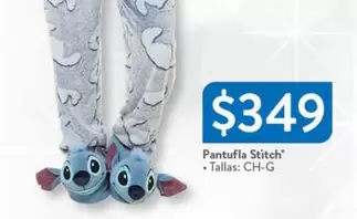 Oferta de Pantufla Stitch por $349 en Walmart