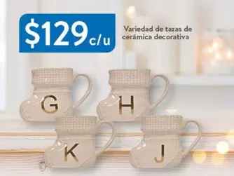 Oferta de Variedad De Tazas De Cerámica Decorativa por $129 en Walmart