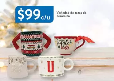 Oferta de Variedad De Tazas De Cerámica por $99 en Walmart