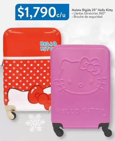 Oferta de Hello Kitty - Maleta Rigida 20" por $1790 en Walmart