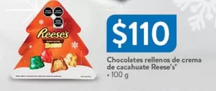 Oferta de Reese's - Chocolates Rellenos De Crema De Cacahuate por $110 en Walmart