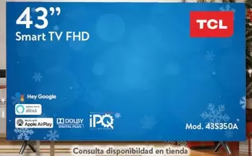 Oferta de TCL - Smart Tv Fhd 43" por $43.99 en Walmart