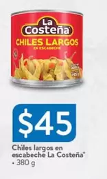 Oferta de La Costeña - Chiles Largos En Escabeche por $45 en Walmart