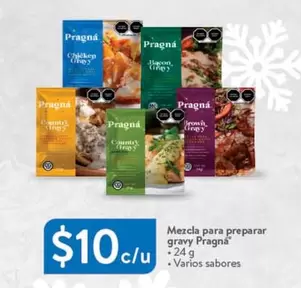 Oferta de Mezcla Para Preparar Gravy Pragna por $10 en Walmart