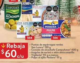 Oferta de Peskera - Peskepa Pulpo por $60 en Walmart