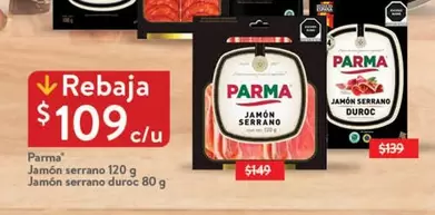 Oferta de Parma - Jamón Serrano por $109 en Walmart