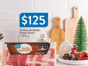 Oferta de Great Value - Tocino Ahumado por $125 en Walmart