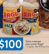 Oferta de Ragú - Salsa Cremosa Para Pasta por $100 en Walmart