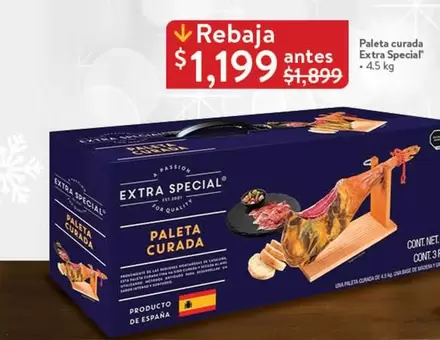 Oferta de Extra - Paleta Curada  Special por $1199 en Walmart