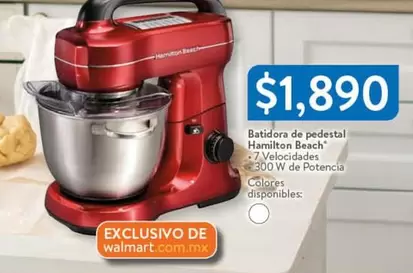 Oferta de Hamilton Beach - Batidora De Pedestal por $1890 en Walmart