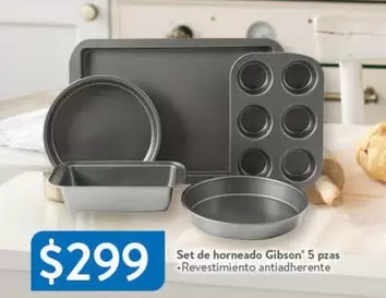 Oferta de Gibson -  Set De Horneado por $299 en Walmart