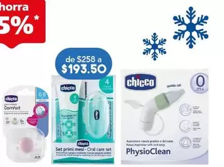 Oferta de Chicco - Set Cuidado Dental 4 Meses  por $193.5 en Farmacia San Pablo