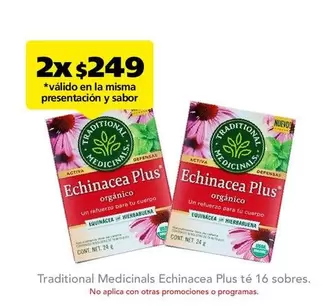 Oferta de Traditional Medicinals - Echinacea Plus Té  en Farmacia San Pablo