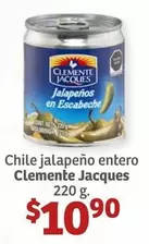 Oferta de Clemente Jacques - Chile jalapeño entero por $10.9 en Soriana Híper