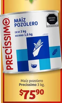 Oferta de Maíz Pozolero por $75.9 en Soriana Híper