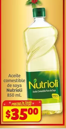 Oferta de Nutrioli - Aceite Comestible De Soya por $35 en Soriana Híper