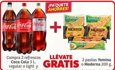 Oferta de Yemina - Compra 2 Refrescos Regular O Light Y 2 Pesfas en Soriana Híper