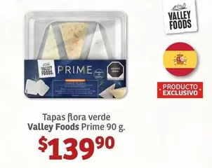 Oferta de Prime - Tapas Flora Verde Valley Foods  90 G por $139.9 en Soriana Híper